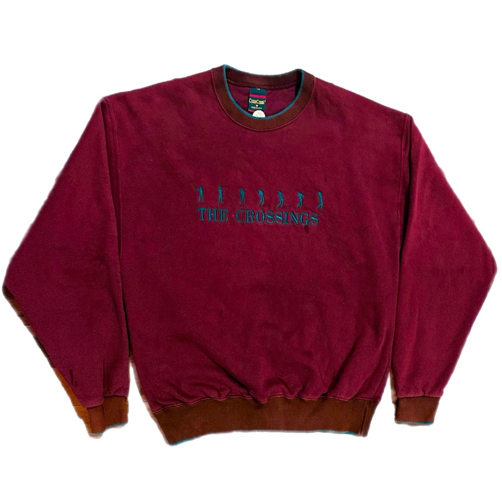 Vintage "the crossing" Maroon Sweater M